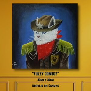Fuzzy Cowboy (Canvas)
